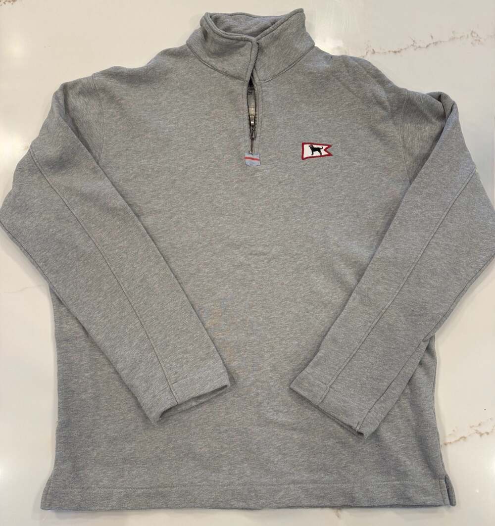 The Black Dog Grey Quarter-Zip Pullover